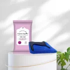 Microfiber Cloth 600GSM & Wet wipes (Lilac Lush) Combo