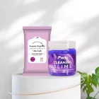 Cleaning Slime & Wet Wipes (Lilac Lush) Combo