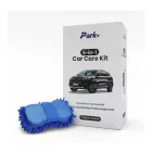 Microfiber Cleaning Sponge Glove | 5 IN 1 Car Care Kit | Car Shampoo | Scratch Remover | Dashboard Polish | Tire Polish | Leather Wax | 10ml