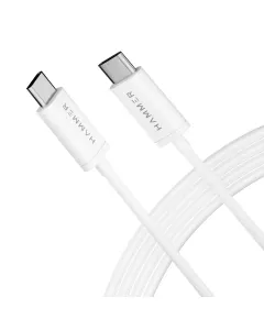 Type C to Type C | 5A (100W) Fast Charging Cable with EMK Chip | 1.5m