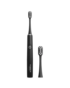Flow 2.0 Electric Toothbrush and 2 Replaceable Brush Heads for Men and Women(Black)