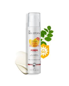 Moringa Sunscreen SPF 50|Anti-Aging Formula with Moringa Oil|All Skin Types|40g