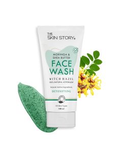 Pore Cleansing Face Wash|Cleanse, Moisturize & Detoxify|Moringa, Witch Hazel, & Shea Butter|Paraben Free|100ml