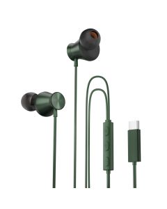Nova In-ear C type Wired Earphones with mic | Bass green