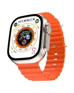 Ultra Classic 2.01 inch | BT Calling Smartwatch | Black & Orange