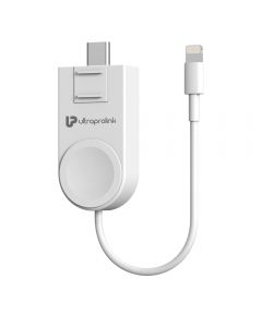 Wireless Charger for Apple Watch 2.5W | Adjustable Type C Connector & Lightning Cable | 5W
