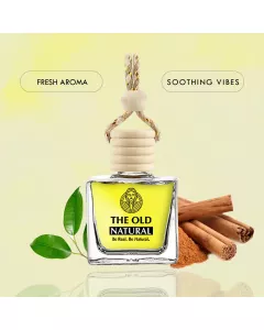 Sandal Twig Car Freshener | Essential Oil Blend with Wooden Diffuser | 10ml