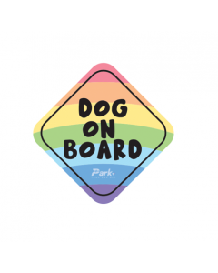 Dog On Board Car Sticker | 3x3 inches 
