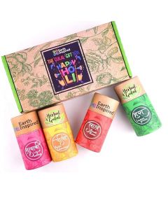 Herbal Gulal | Pack of 4 | 50gm each | Handmade, Non-toxic