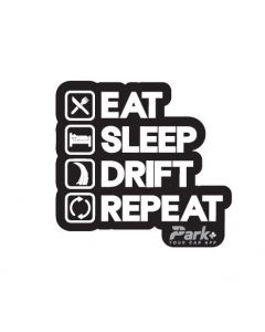 Eat Sleep Car Sticker | 6x2 inches
