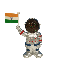 Solar Power Astronaut for Car Dashboard|Silver
