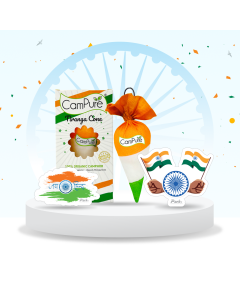 Tiranga Camphor cone | Tricolour car sticker | Unity Car sticker