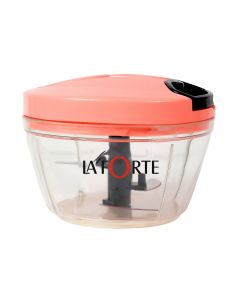 Plastic Vegetable Chopper with 3 Blades | 450 ml |  Pink