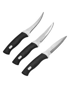 Knife Set | 3 Pcs | Ultra Sharp (Black)