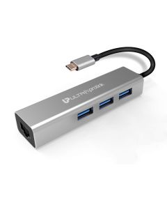 USB Type C Giga Hub Adapter | 3 USB 3.1 Ports & Ethernet | For MacBook & All Type C Laptops