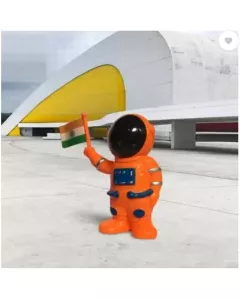 Solar Power Astronaut for Car Dashboard | Orange