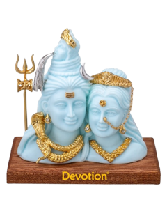 Shiv Parvati - 24K Gold Plated - 3.5 Inch