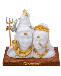 Shiv Parvati - 24K Gold Plated - 3.5 Inch