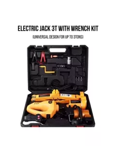 Electric Jack 3T & Wrench Kit