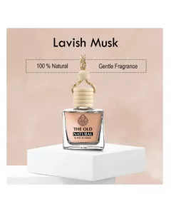 Lavish Musk Car Freshener | Essential Oil Blend with Wooden Diffuser | 10ml