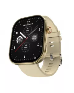 Tussle BT | Calling Smartwatch with 2.01 inch HD Display | Champagne Gold
