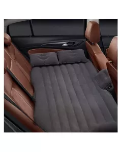 Premium Car Bed inflatable with two Pillows | 1 Air Pump | Black