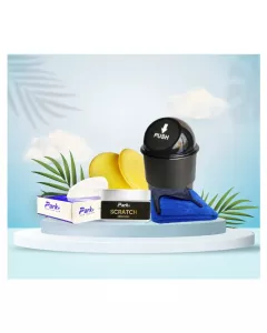 Dustbin | Tissue Box | Applicator (pack of 2)| GSM cloth| Scratch remover