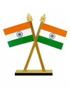 Indian National Flag for car dashboard | 2.6 x 0.6 inches
