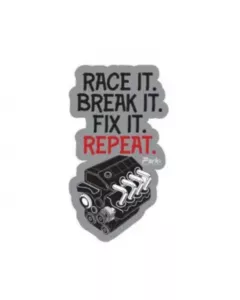 Race It Car Sticker | 6x2 inches