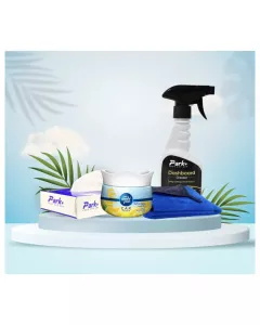 Dashboard Dresser| Microfiber Cloth 600 GSM| Ambi Pur Lemon| Tissue Box