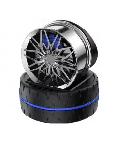 Solar Rotating Car Dashboard Air Freshener | Perfume Diffuser | Metal Body & Alloy Wheel Hub Design