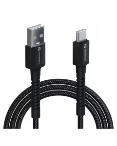 Konnect X USB to Type C Cable with 3A Output | Fast Charging & Data Transfer | 1M Length compatible with Type C Smartphones | Black