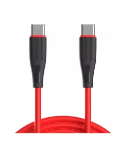 Silklink 60W PD Type-C to Type C Fast charging Cable | Premium Silicon Cable | 1M |Red