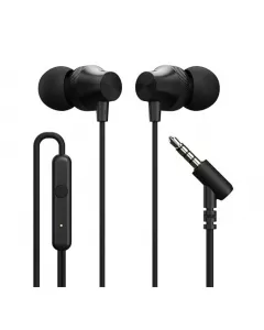 Conch Beat A in Ear Wired Earphones with Mic | 3.5mm Audio Jack |10mm Driver | 1.2m TPE Anti Tangle Wire | Black