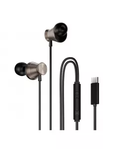 Nova in Ear C Type Earphones wired with Mic | Comfortable & Lightweight | 13mm Driver | Black
