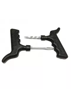 Tubeless Tyre Puncture Repair Heavy Duty Plastic Kit +3 Repair Strips | Strings with Rubber Tyre Valve Stems