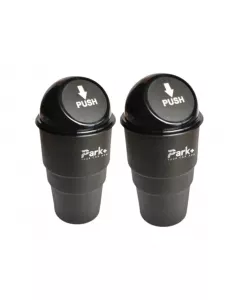 Car Dustbin | Black | Pack of 2