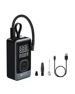 Rechargeable Tyre Inflator with 150 PSI Pressure | 6000 mAh Battery | Black-Vayu 8.0