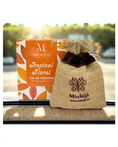 Tropical Floral | Car Air Freshner | Wing Hanging  | Long Lasting