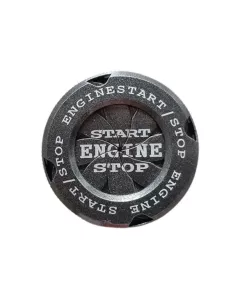 KolorFish Car Push Start Button Cover | Universal Rotating Engine Start Stop Button | Black