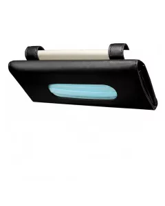 KolorFish Car Tissue Holder | Premium Car Mask Holder Dispenser | Sun Visor Napkin Holder | Black