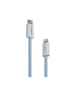 Type-C to Lightning 8 Pin Nylon Braided Cable | 27W Fast Charging, 480Mbps | 1.2M | Blue
