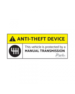 Anti - Theft Device Car Sticker | 6x2 inches
